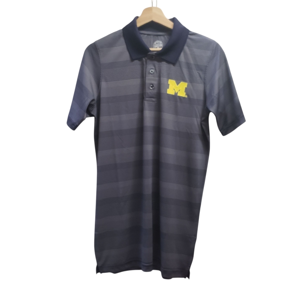 Michigan Wolverines Polo Shirt Knights Apparel University Football Logo Size S